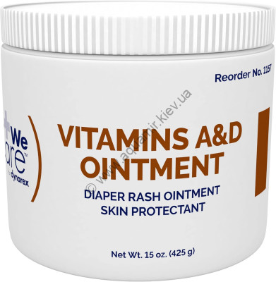 Мазь для кожи с витаминами A и D Dynarex Vitamins A&D Ointments 425 g, фото