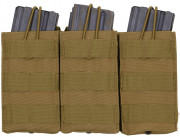 Rothco M16/M4 MOLLE Open Top Triple Mag Pouch Coyote Brown 41004