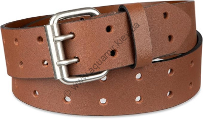 Ремень кожаный песочный Dickies Men's Double Prong Leather Work Belt Tan 1DI0227-TAN, фото