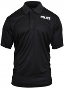 Rothco Moisture Wicking 'Police' Golf Shirt Black 3282
