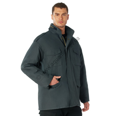 Полевая куртка с утепляющей подстежкой серая сталь Rothco M-65 Field Jacket Gunmetal Grey 84400, фото