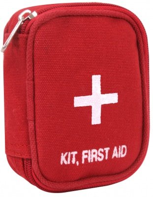 Rothco Military Zipper First Aid Kit Pouch Red - 8378, фото