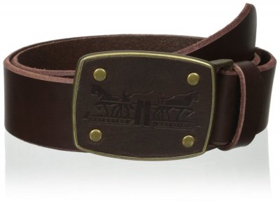 Ремень Levi's Men's Belt with Leather Inlay Logo Buckle Belt 11LV02VN, фото