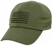 Rothco Tactical Operator Cap With US Flag Olive Drab 4633
