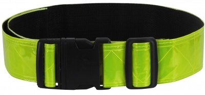 Спортивный салатовый светоотражающий ремень Rothco Reflective Physical Training Belt Safety Green 60390, фото