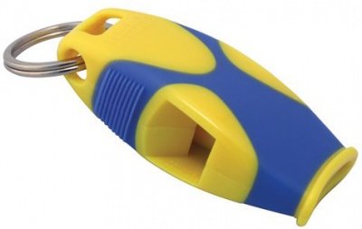 Свисток спасательный желто-голубой Fox 40 Sharx Safety Whistle w/Lanyard Yellow/Blue , фото