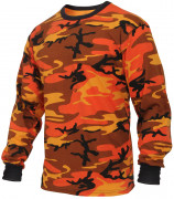 Rothco Long Sleeve T-Shirt Savage Orange Camo 3136