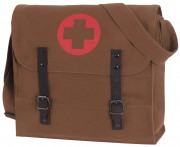 Rothco Vintage Medic Bag With Cross Brown 8586