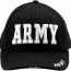 Бейсболка черная с надписью «ARMY» Rothco Deluxe Army Embroidered Low Profile Insignia Cap 9385 - Бейсболка с надписью «ARMY» Rothco Deluxe Army Embroidered Low Profile Insignia Cap 9385