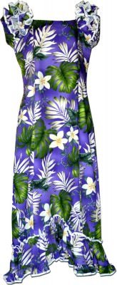 Гавайское платье му-му Pacific Legend Long Muumuu Dress - 334-3688 Purple, фото