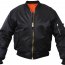Лётная черная куртка с карманом для скрытого ношения оружия Rothco Concealed Carry MA-1 Flight Jacket Black 77350 - Летная куртка  Rothco Concealed Carry MA-1 Flight Jacket Black - 77350