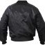 Лётная черная куртка с карманом для скрытого ношения оружия Rothco Concealed Carry MA-1 Flight Jacket Black 77350 - Летная куртка  Rothco Concealed Carry MA-1 Flight Jacket Black - 77350
