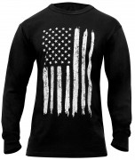 Rothco US Flag Long Sleeve T-Shirt Black 10391