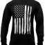 Черная футболка с длинным рукавом и флагом США Rothco US Flag Long Sleeve T-Shirt Black 10391 - Черная футболка с длинным рукавом и флагом США Rothco US Flag Long Sleeve T-Shirt Black 10391