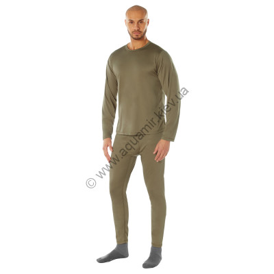 Комплект термобелья койотовый 1 слой Rothco 1 Level 3 Gen Silk Weight Underwear Coyote, фото