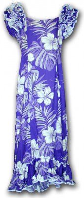 Гавайское платье му-му Pacific Legend Long Muumuu Dress - 334-3589 Purple, фото