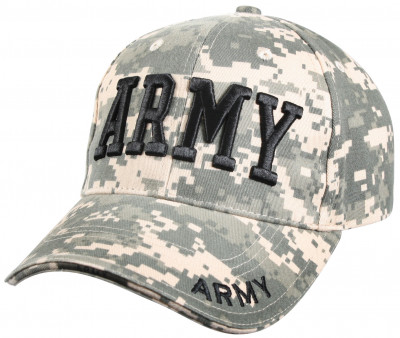 Бейсболка «ARMY» армейский цифровой камуфляж Rothco Deluxe Army Embroidered Low Profile Insignia Cap 9488, фото