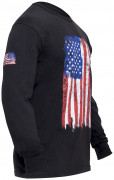 Rothco US Flag Long Sleeve T-Shirt Black 10321