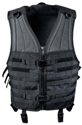 Жилет разгрузочный модульный чёрный Rothco MOLLE Modular Vest Black 5403, фото