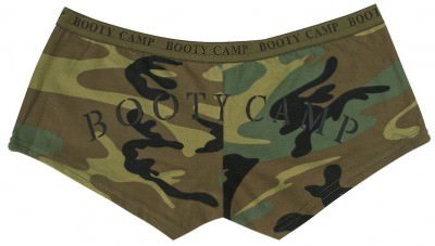 Женские трусики Rothco Women's Booty Shorts Woodland Camo w/ "Booty Camp" - 3476, фото