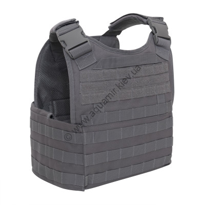 Бронепанельный носитель (плитконос) серый Rothco MOLLE Modular Plate Carrier Vest Grey 1823, фото