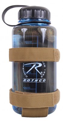 Подсумок-держатель для бутылки койотовый Rothco MOLLE Lightweight Bottle Carrier Coyote 2110, фото