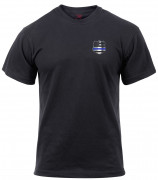 Rothco Thin Blue Line Shield Athletic Fit T-Shirt 2937