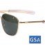 Очки пилотов American Optical The Original Pilot Sunglasses 52mm Green / Gold Frame 10722 - AO® The ORIGINAL Pilot Sunglasses 52mm - Green / Gold Frame # 10722