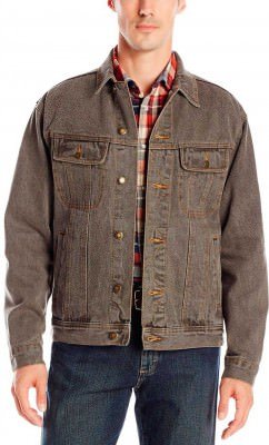 Джинсовая куртка Wrangler Men's Rugged Wear® Unlined Denim Jacket Charcoal RJK30, фото