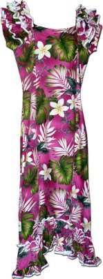 Гавайское платье му-му Pacific Legend Long Muumuu Dress - 334-3688 Pink, фото