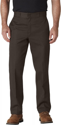 Мужские темно-коричневые повседневные брюки Dickies Men's Original 874 Work Pant Dark Brown, фото