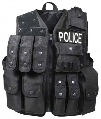 Штурмовой чёрный разгрузочный жилет Rothco Tactical Raid Vest Black 6785, фото
