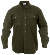 Rothco Heavy Weight Solid Flannel Shirt Olive Drab 4669