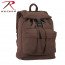 Винтажный хлопковый рюкзак для школы Rothco Canvas Daypack - Рюкзак винтажный для путешествий Rothco Canvas Daypack. Цвет: коричневый. # Rothco 2271