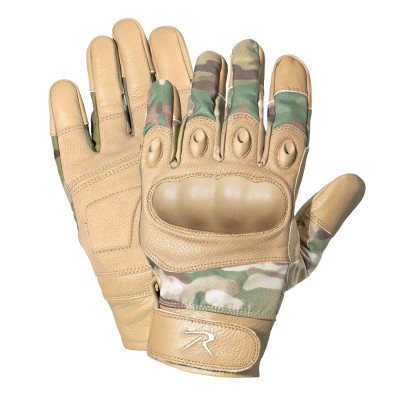 Перчатки огнеупорные мультикам Rothco Carbon Fiber Hard Knuckle Cut/Fire Resistant Gloves MultiCam 28091, фото