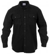 Rothco Heavy Weight Solid Flannel Shirt Black 4637