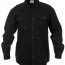 Черная фланелевая рубашка Rothco Heavy Weight Solid Flannel Shirt Black 4637 - Черная фланелевая рубашка Rothco Heavy Weight Solid Flannel Shirt Black 4637