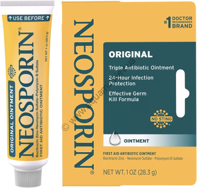 Тройной антибиотик в тюбике NEOSPORIN® Original Triple Antibiotic Ointment 28.3 g , фото