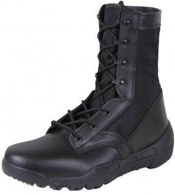 Тактические черные ботинки для лета Rothco V-Max Lightweight Tactical Boot Black 5369, фото