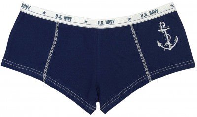 Женские трусики Rothco Women's Booty Shorts Blue w/ "Anchors Aweigh" - 3876, фото