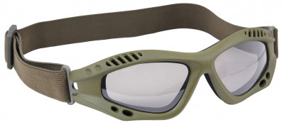 Очки гоглы спортивные оливковые Rothco Ventec Tactical Goggles Olive Frame w/ Smoke Lenses 11378, фото