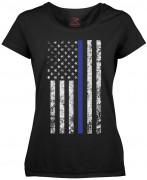 Rothco Women's Thin Blue Line Longer T-Shirt 5688