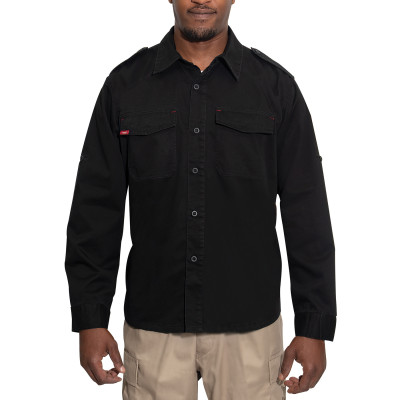 Винтажная черная рубашка Армии США Rothco Vintage Fatigue Shirt Black 2457, фото