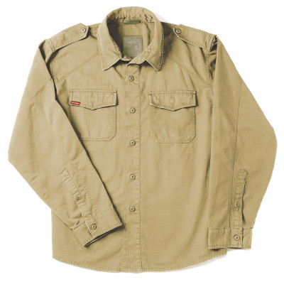 Винтажная хаки рубашка Армии США Rothco Vintage Fatigue Shirt Khaki 2556, фото