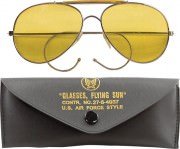 Rothco Aviator Air Force Style Sunglasses Yellow Lenses 10200