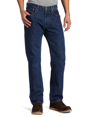 Скидка на джинсы мужские  Levi's Men's 501 Original Fit Jean Dark Stonewash 005010194, фото