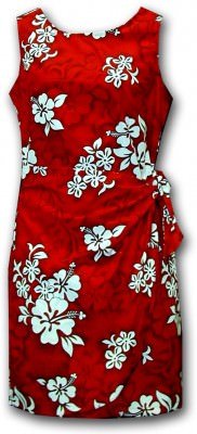 Гавайский сарафан саронг Pacific Legend Hawaiian Sarong Dress - 313-3156 Red, фото