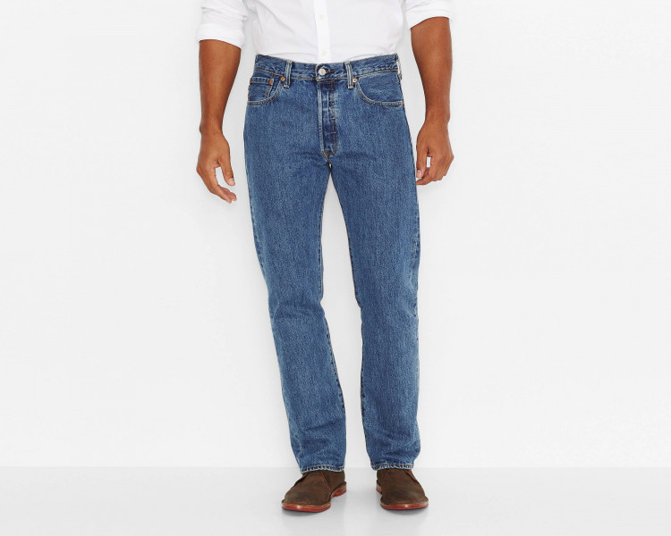 Скидка на мужские джинсы Levi's Men's 501 Original Fit Jean Medium  Stonewash 005010193
