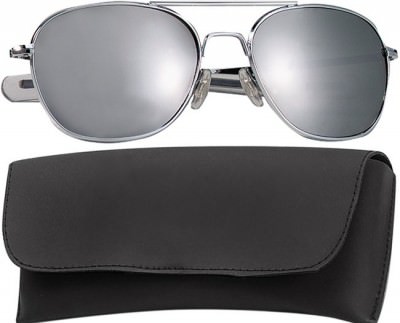 Очки пилота в хромированой оправе с зеркальными стеклами Rothco G.I. Type Aviator Sunglasses 52mm Chrome Frame / Mirror Lenses 10604, фото