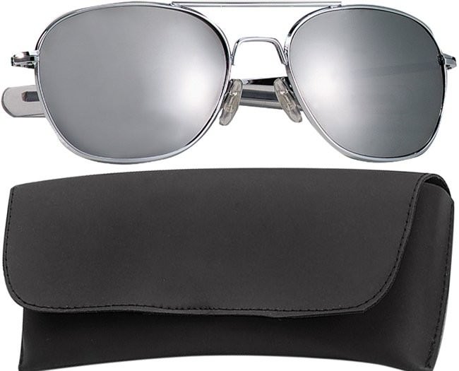 Очки пилота Rothco G I Type Aviator Sunglasses 52mm Chrome Frame Mirror Lenses 10604